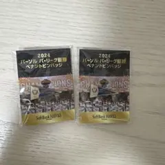 2024 パ・リーグ優勝 ペナントバッジセット