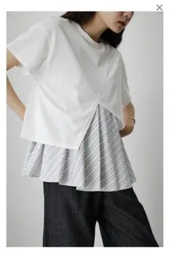 AZUL by MOUSSY ストライプタンクレイヤードカットトップスのサムネイル