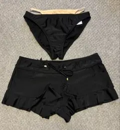 Pinky&Dianne ピンキー&ダイアン フリル付きブラック水着