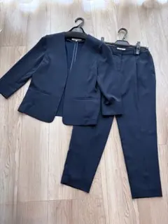 【NATURAL BEAUTY BASIC】 ネイビー スーツ セットアップ