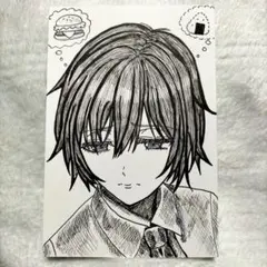 手描きイラスト オリジナル 原画 アナログ ポストカード