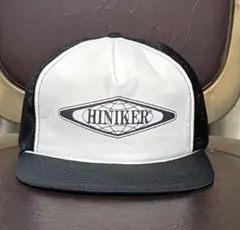 HINIKER トラッカーキャップ ホワイト/ブラック　メッシュキャップ