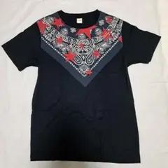 TOMMY バンダナ風デザイン Tシャツ M