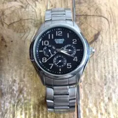 中古動品◇ARG-300◆カシオ ARGENT 3針デイデイト◇24時間計◇黒のサムネイル