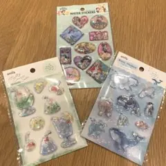 セリア ウォーターシール アクアリウム メルティークリームソーダ　プリンセス