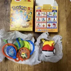 マクドナルド ハッピーセット　ピカチュウモンスターボールローラー　ゆらゆらわなげのサムネイル