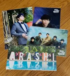 嵐 松本潤 アートカード ・クリアファイル 各2枚 嵐を旅する展覧会