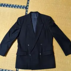 ブラック ダブルブレスト ジャケット