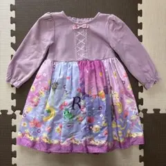 ラプンツェル なりきりワンピース ハロウィン スカート 100 コスチューム