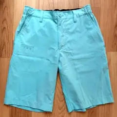 ゴルフ ハーフパンツ メンズ Mサイズ キスマーク 水色 半ズボン ゴルフウェア