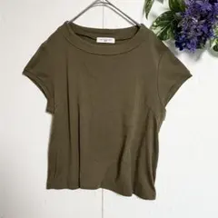 美品✨OLD ENGLAND 半袖 Tシャツ 36 S カーキ　カットソーのサムネイル