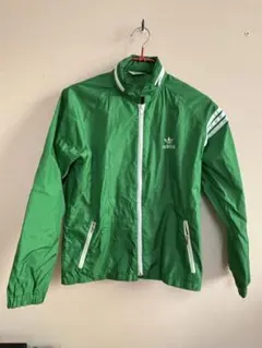 ヴィンテージ adidas グリーン ナイロンジャケット