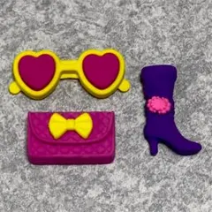 ハート型サングラス・バッグ・ブーツセット
