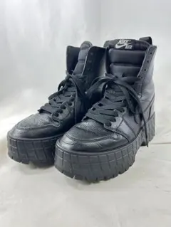希少 NIKE ナイキ エアジョーダン1 ブルックリン ブラック 厚底ブーツ