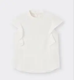 GU ラッフルスタンドカラーブラウス