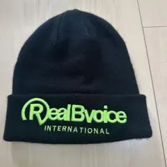 RealBvoice ニット帽 ブラック FREE