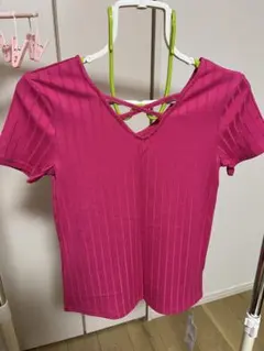 INGNI ピンク リブ編み Tシャツ M
