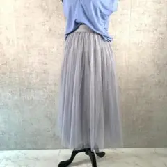 【美品古着】Edit Sheen エディットシーン ロングスカート チュールのサムネイル