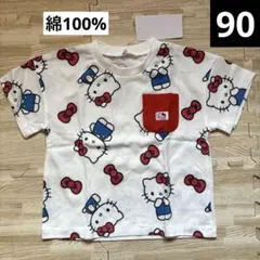 サンリオ　ハローキティ　総柄　半袖　Tシャツ　平成　キティ　レトロ　90