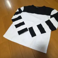 COMME CA ISM キッズ 長袖カットソー ボーダー 130A