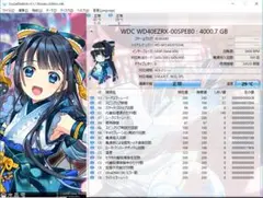 正常動作品 3.5インチHDD 4TB 使用回数・時間 395回 24528時間