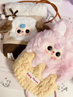 babythree ぬいぐるみ　キーホルダー　スマホショルダーバッグ　犬　うさぎ