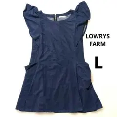 LOWRYS FARM デニム　ミニワンピース　Lサイズ ローリーズファームのサムネイル