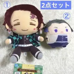 鬼滅の刃　竈門炭治郎　ちょこのっこぬいぐるみ　胡蝶しのぶ　ふわコロりん