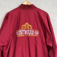 80s 90s USA古着 激レア美品刺繍スタジャンWESTWARD-Ho L
