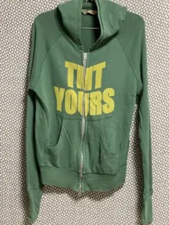 TMT YOURS ジップアップパーカー グリーンのサムネイル