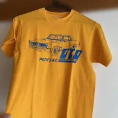Pontiac GTO プリント 半袖Tシャツ イエローのサムネイル