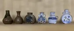 ミニチュア　花瓶　6個セット　陶器