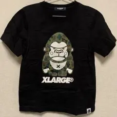 【未使用】X-LARGE カモフラ ゴリラ 半袖 Tシャツ 140cm