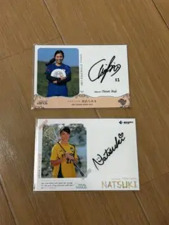 シャイニングヴィーナス　池地ちあき、谷山なつき直筆サイン入りカードセット