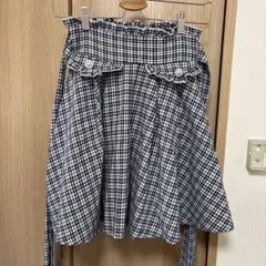 チェック柄フレアスカート 量産型　地雷系　ノエミー