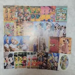 ゆ*あ様 ディズニー ポストカード 30枚 シー ランド ミニー ミッキー イラ