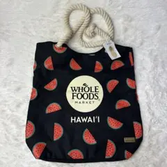 新品未使用品 ホールフーズマーケット ハワイ限定スイカ エコバッグ