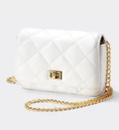 新品 GU キルティング ミニショルダーバッグ