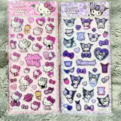ハローキティ クロミ キャンディーグリッターステッカー シール【正規品】