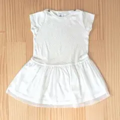 プチバトー ワンピース 白