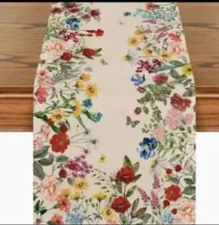 花柄テーブルランナー