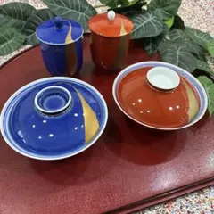 和食器 蓋付き椀 4客セット 金彩 華やかなデザイン 来客用 - メルカリ