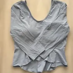 水色　ヨガウェア　長袖