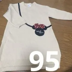 【SALE】【美品】【futafuta】ミニーマウス☆ニットワンピース☆95