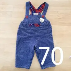 キムラタン　オーバーオール風ロンパース　70cm