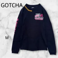 GOTCHA 長袖カットソー 長袖Tシャツ【M】ブラック プリント