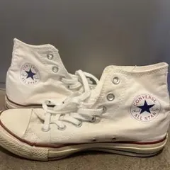 converse オールスター　ハイカットスニーカー　ホワイト　24.5cm