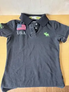 Abercrombie & Fitch ブラックポロシャツ S