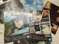 進撃の巨人　クリアポスター　セット　一番くじ