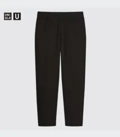 【美品】 UNIQLO U フレンチリブパンツ ブラック Mサイズ